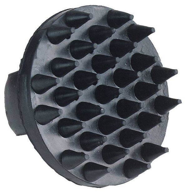 Rubberen kerriekam - Etrille caoutchouc - Rubber massage - Gumminoppenstriegel Currycomb