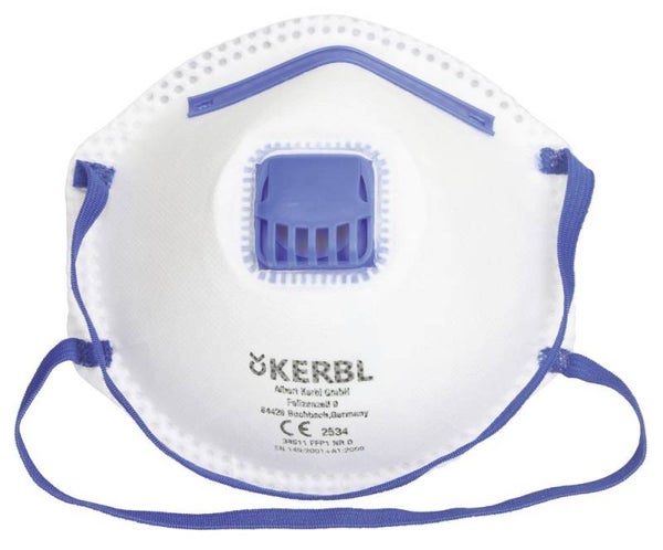 Fijnstofmasker met ventiel - Masque pour poussière fine avec soupape - Dust Mask with Valve - Feinstaubmaske mit Ventil FFP2 NR D 