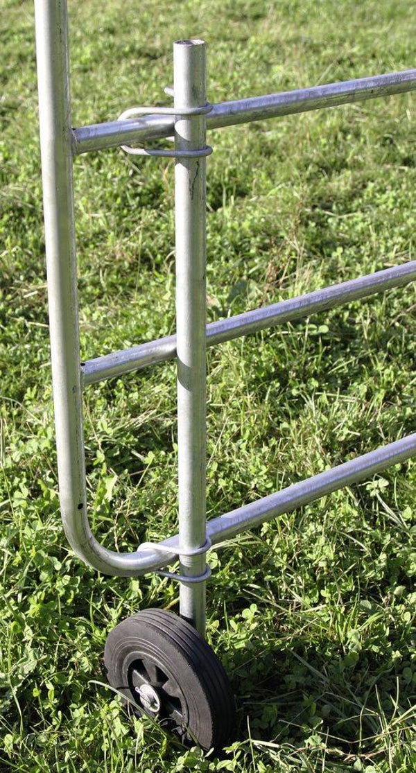 Steunwiel voor deur - Roue d'appui pour porte - Stabiliser for adjustable pasture gates - Stützrad für weidetore
