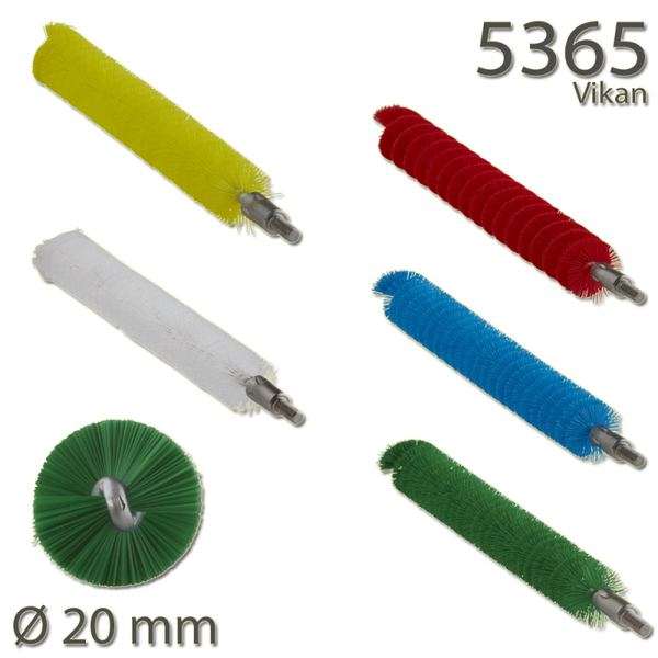 Pijpborstel voor flexibele kabel - Tête d'écouvillon pour tige flexible - Tube brush f/flexible handle - Rohrreiniger für flexiblen stiel