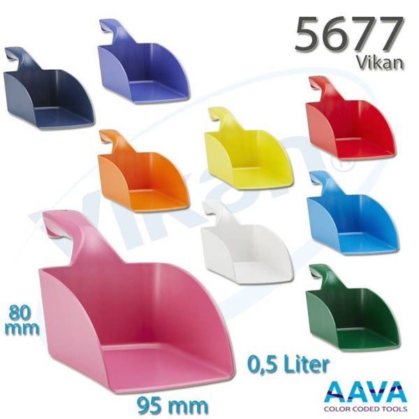 Rechte handschep, klein, 0,5 l - Pelle à main 0.5 l - Hand scoop 0.5 l - Handschaufel 0.5 l