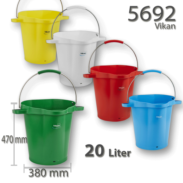 Emmer 20 l - Seau gradué bec verseur 20 l - Hygiene bucket 20 l -  Eimer 20 l 