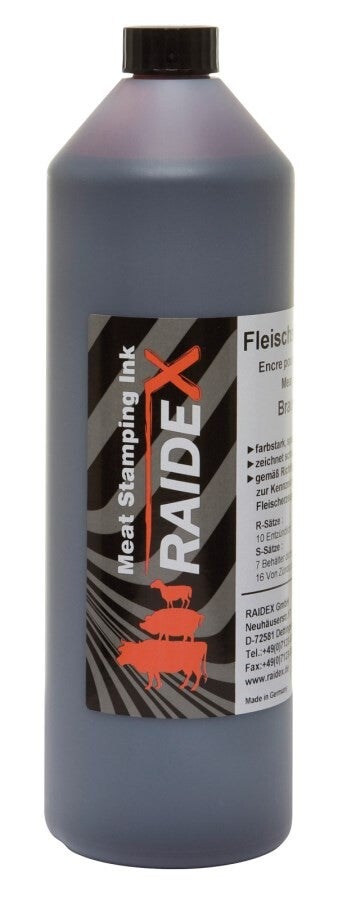Tatoeërinkt voor vlees - Peinture de marquage viande - Pad ink for meat - Fleischstempelfarbe
