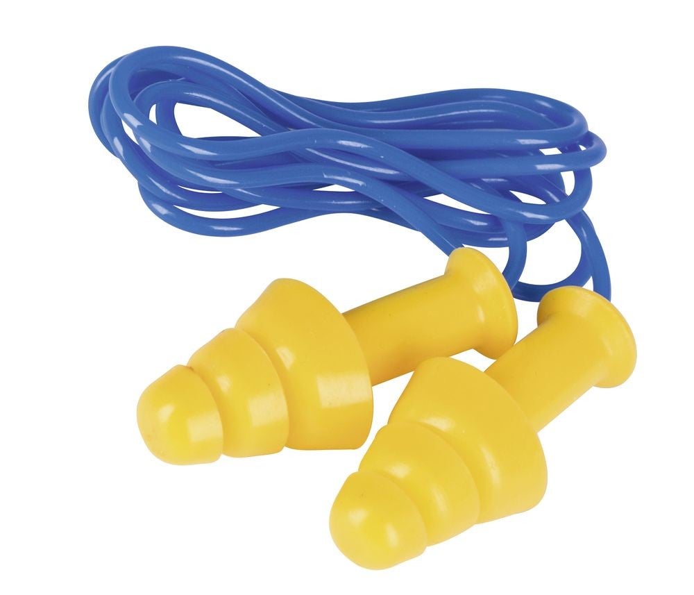 Oordopjes met koord - Bouchons antibruit avec cordon - Earplugs with Cord - Gehörschutzstöpsel mit Kordel