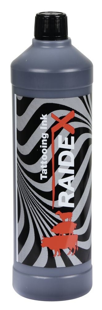 Speciale tatoeëerzwartsel - Encre à tatouer spéciale - Special tattoo ink orig. - Spezial-tätowiertusche Raidex