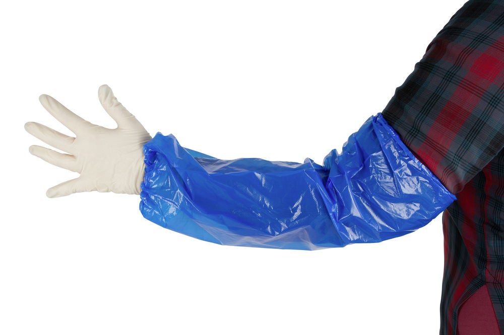 Wegwerp mouwbeschermers - Manchettes jetables - Disposables oversleeves - Einweg-Ärmelschoner