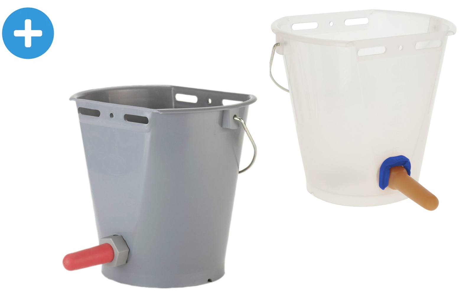 Kalverspeenemmers - Seaux d'allaitement - Feeding buckets - Tränkeeimer