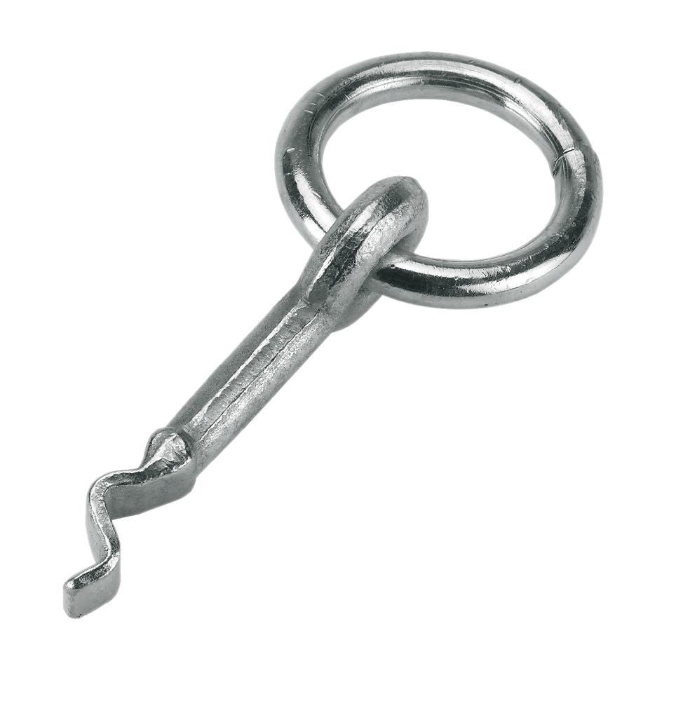 Voedertrogring met steenblokken - Anneau d'attache - Eye bolt with block - Barrenring mit Steinkloben