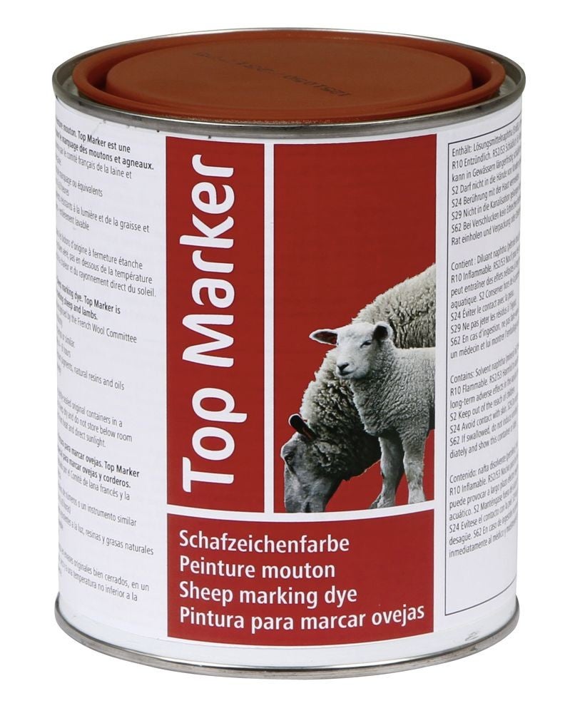 Verf voor het merken van schapen - Peinture de marquage moutons - Sheep marking fluid - Schafzeichenfarbe TopMarker