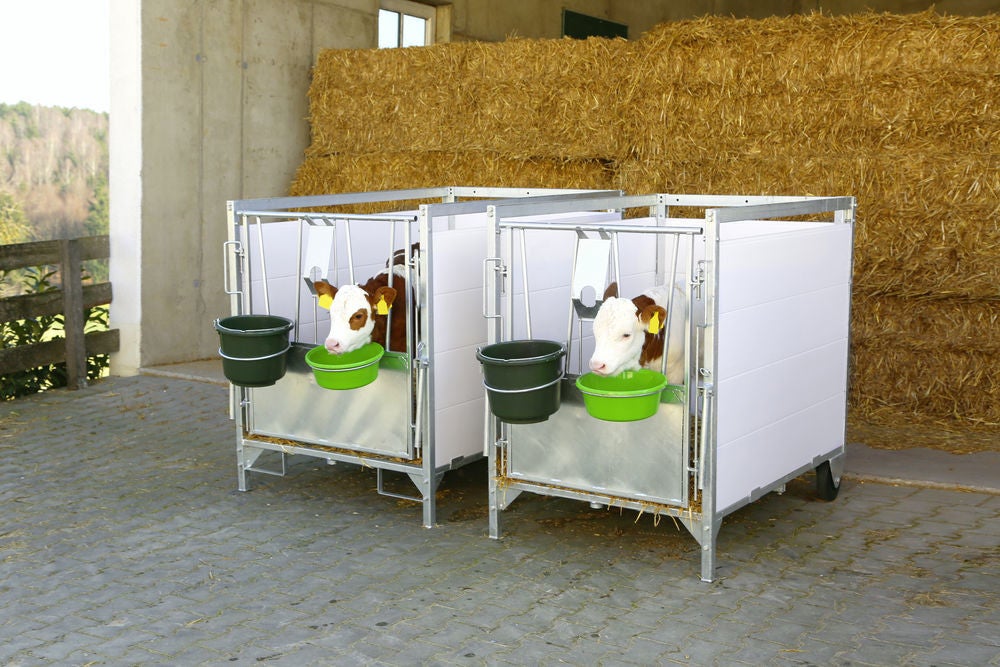 Kalverbox - Case à veaux - Calf box - Kälberbox