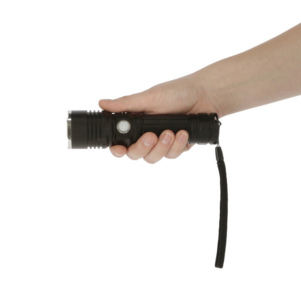 LED-zaklamp met accu - Lampe de poche LED à batterie - LED battery torch - LED-Akkutaschenlampe ProFire Akku