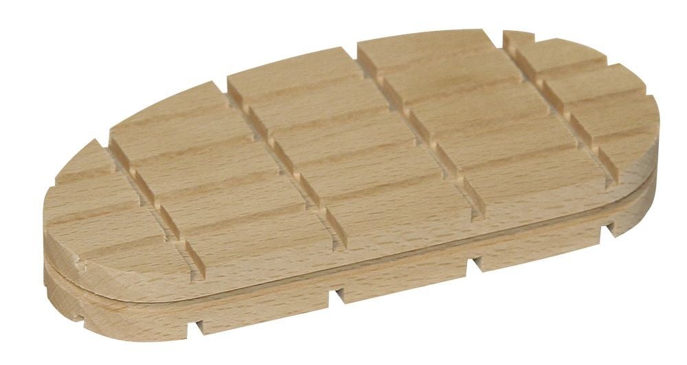 Houten klos, dun - Semelle bois, plate - Wooden block, flat - Holzklotz, flache Ausführung