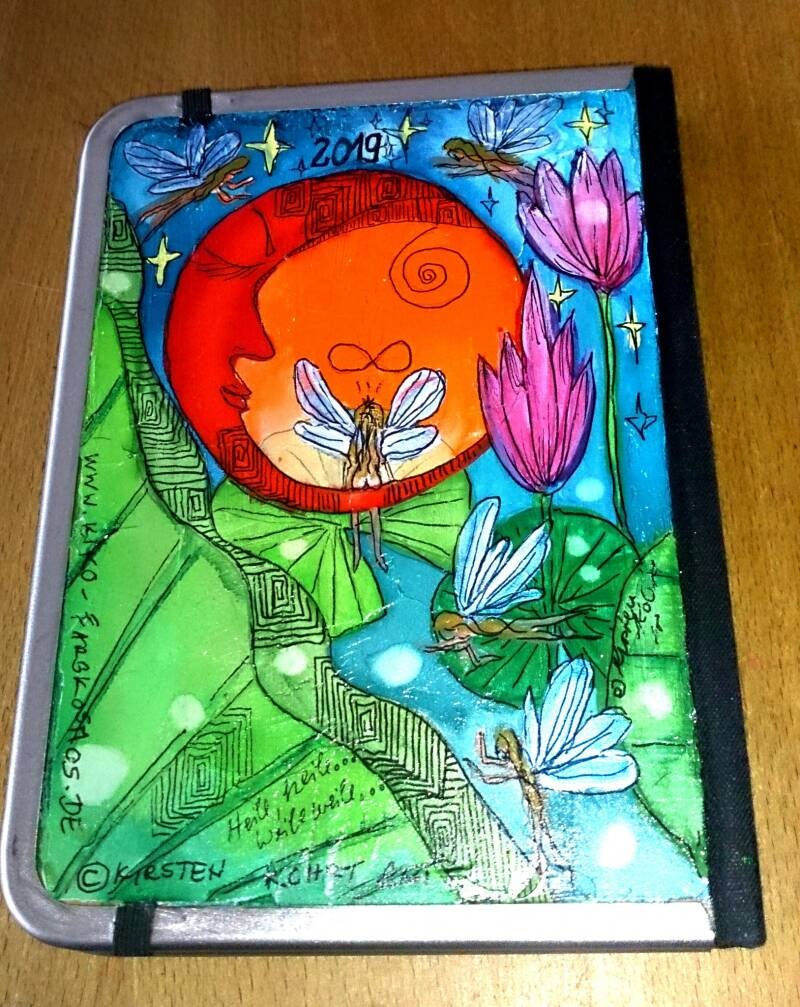 Kirsten Kohrt Art, Dreamnotebooks, Notizbücher, Taschenkalender, Buchkunst, Kunstbuch, Originale Kunst, Auftragswerk