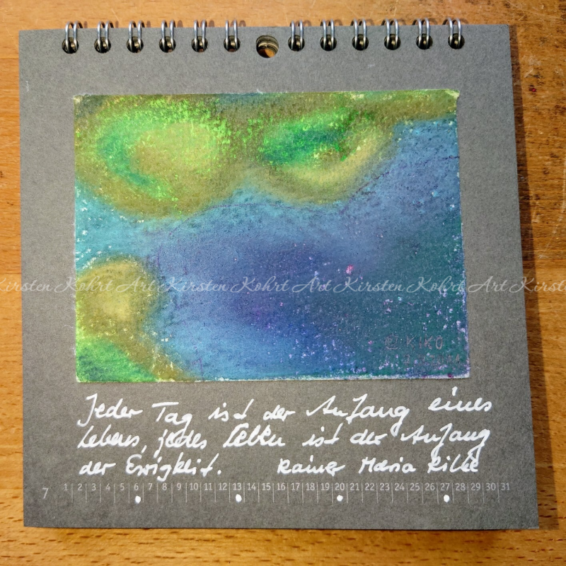 Wandkalender 13x13 cm Kirsten Kohrt Art 