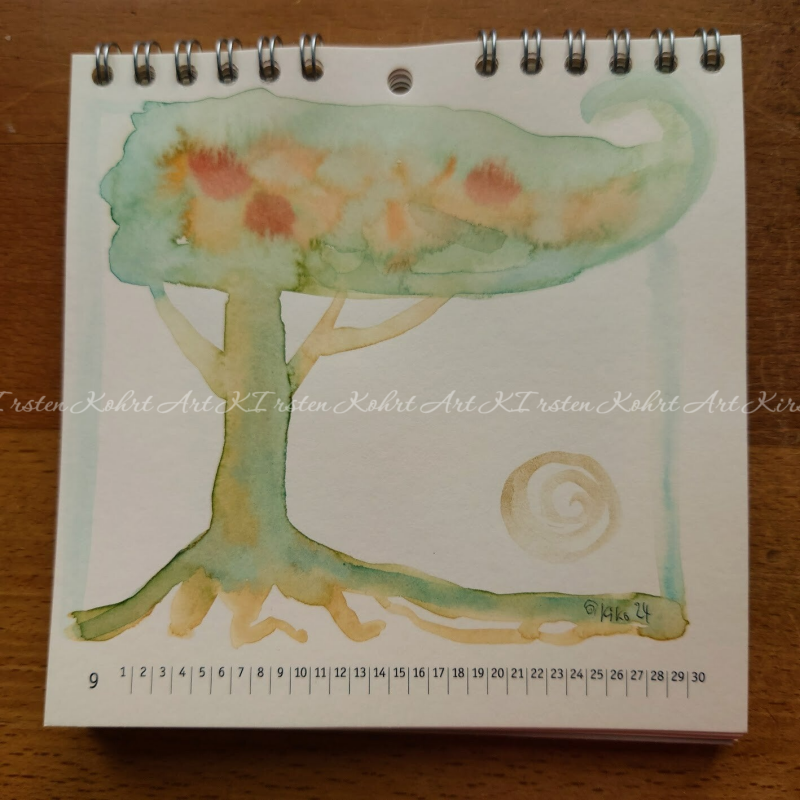KIrsten Kohrt Art Kalender original handgemalt Wandkalender 