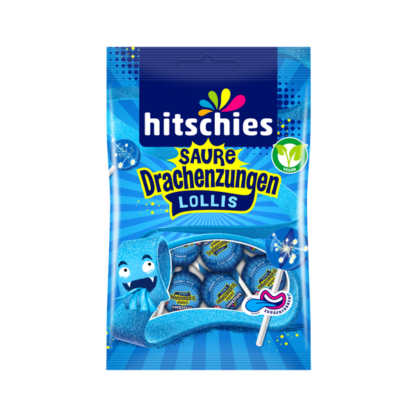 Hitschies Saure Drachenzungen Lollis Vega 8stk