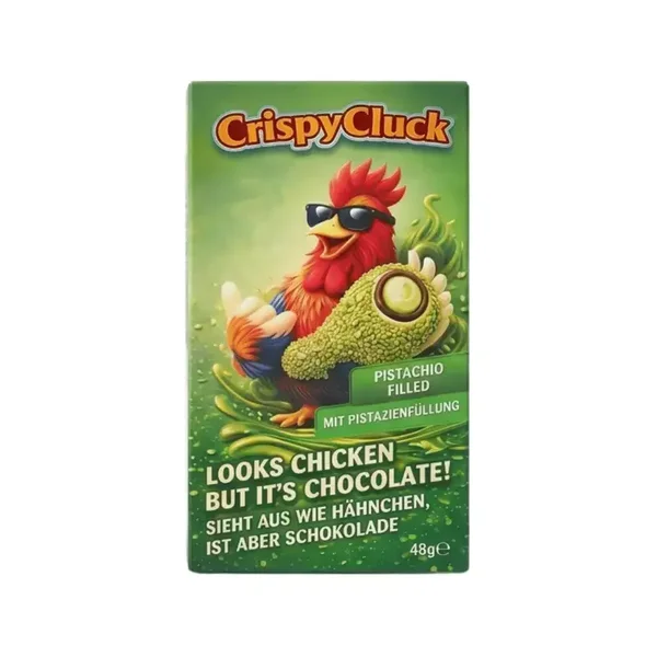 Crispy Cluck Chicken Wings Schokolade-Pistachio 48g