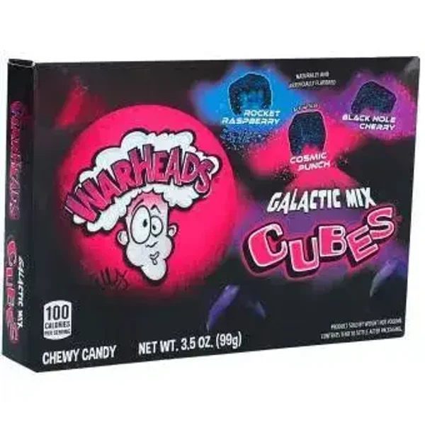 Warheads Galactic Mix Cubes Box 99gramm