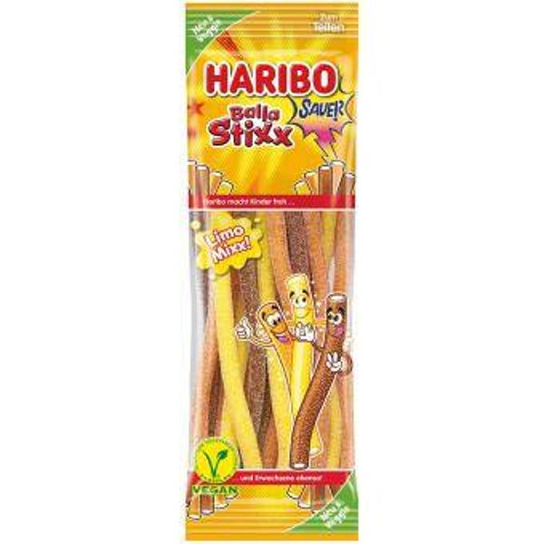 Haribo Balla Stixx Limo Mixx sauer vegan