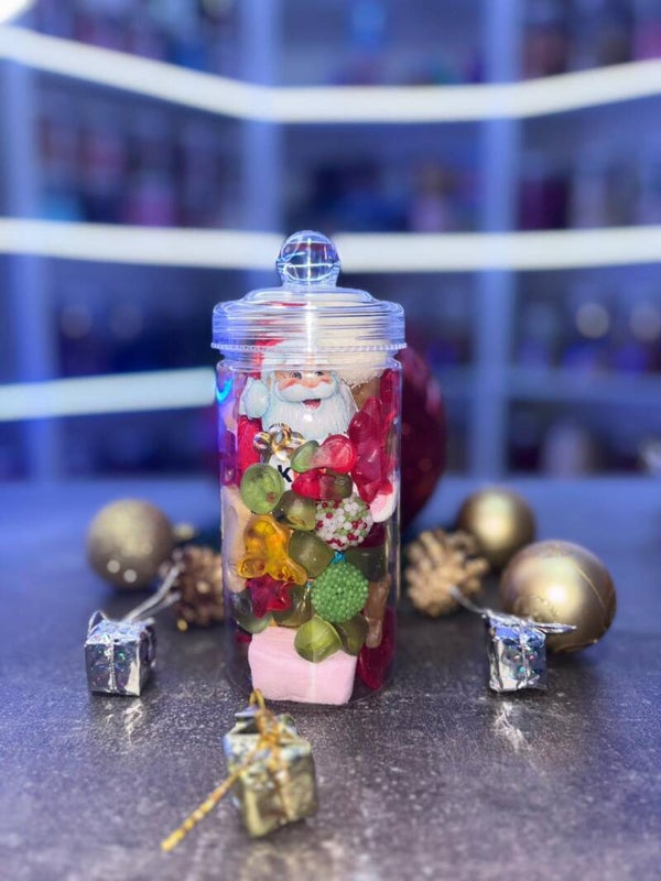 Viola Weinachts Bottel 200gramm und Kinder Weinachts Mann Überraschungen Ei