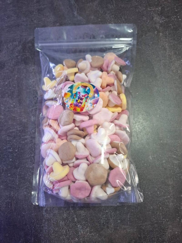 Candy Tüte Mix mit 4 verschiedenen Pilze ,Karamel Pilze,Swizzels Pilze, Red Bad Pilze,Saure Pilze