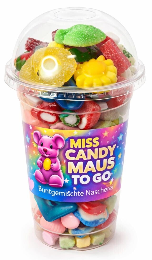 Miss Candy Maus TO GO Becher (400g) 🍬