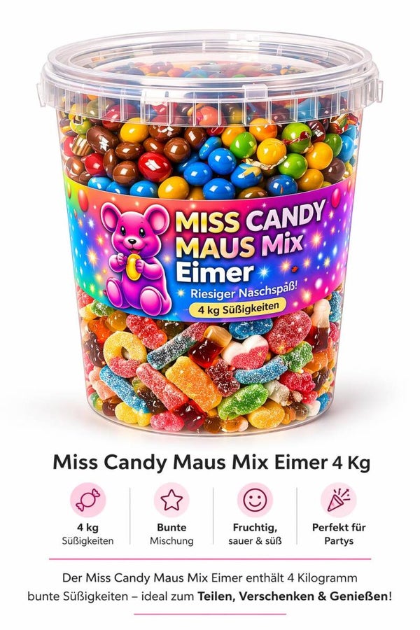 Miss Candy Maus Mix Eimer (4 kg) 🍬🐭🔥