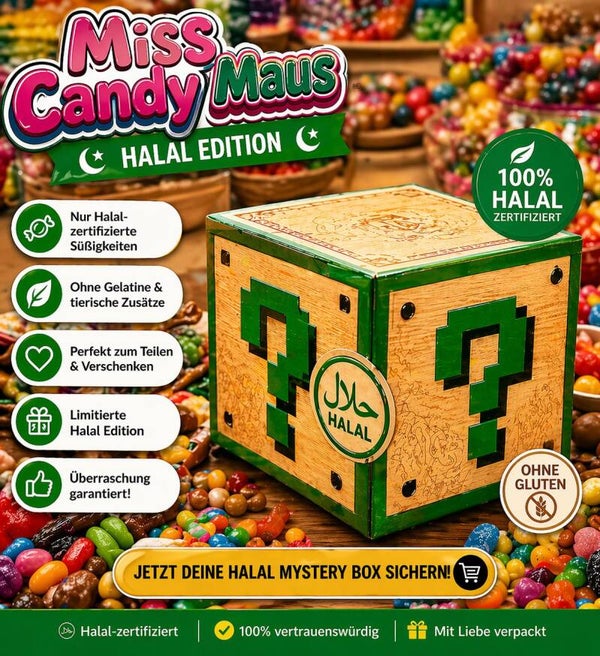🍬 Miss Candy Maus Mystery Box – Halal Edition | 100% Halal Süßigkeiten Überraschung 🎁