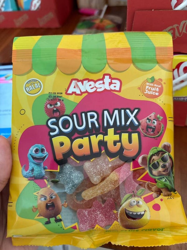 🍬 Avesta Sour (80g) Mix Party – Fruchtig, Sauer & Mega Lecker!
