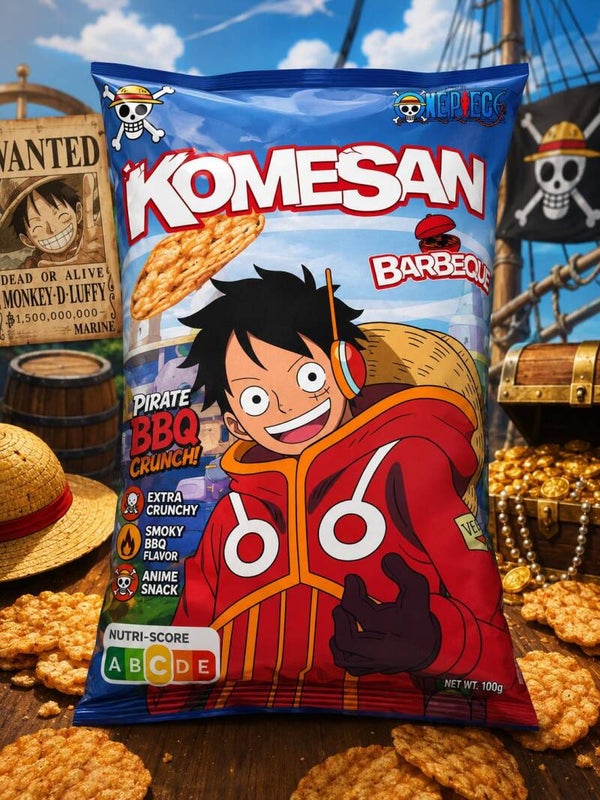 Komesan one piece  Pirate BBQ (60g) 🏴‍☠️