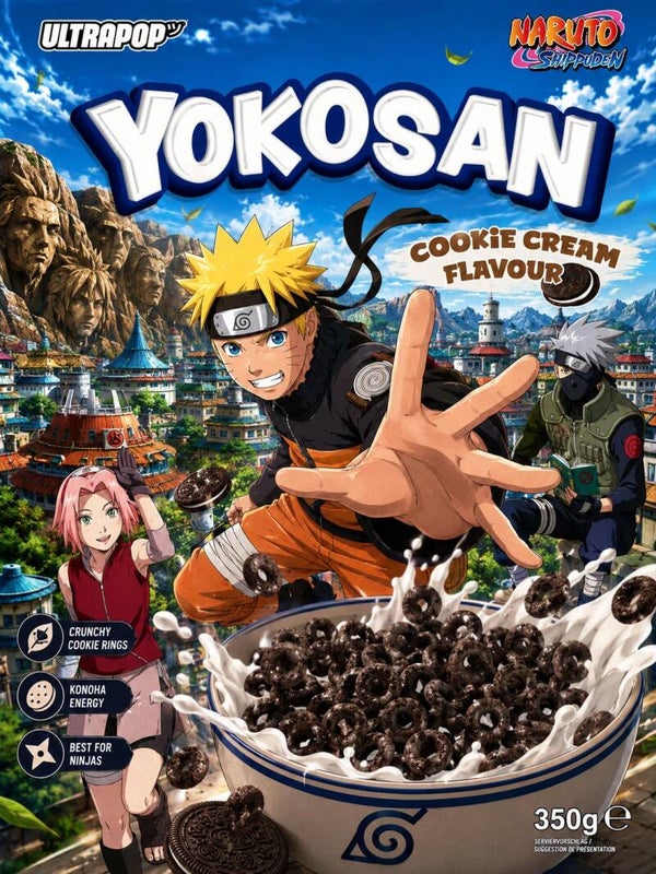 YOKOSAN –  Naruto  Ninja Cookie Crunch(60g) 🍪⚡