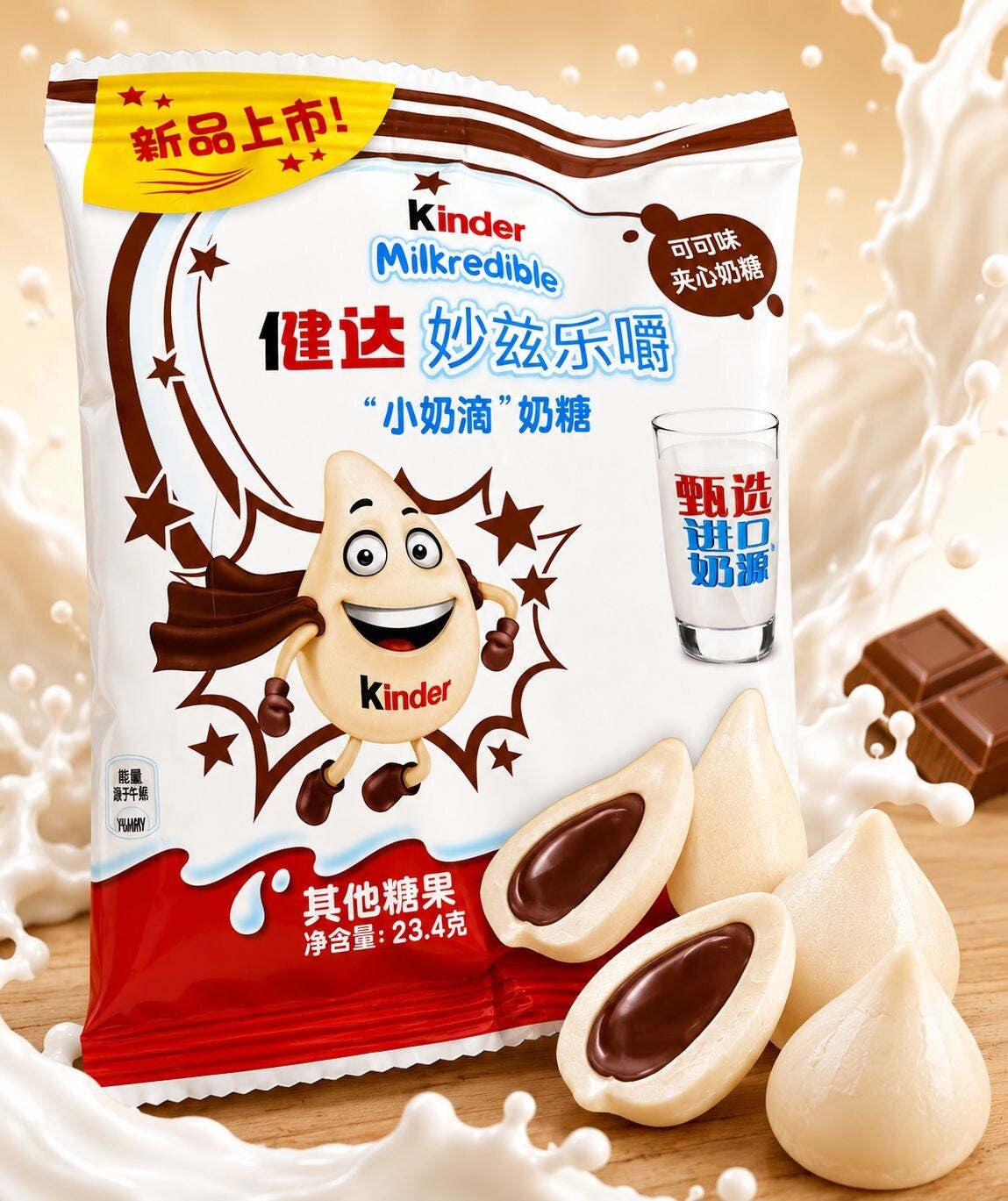 Kinder Milkredible – Choco Cream Drops 🍫🥛