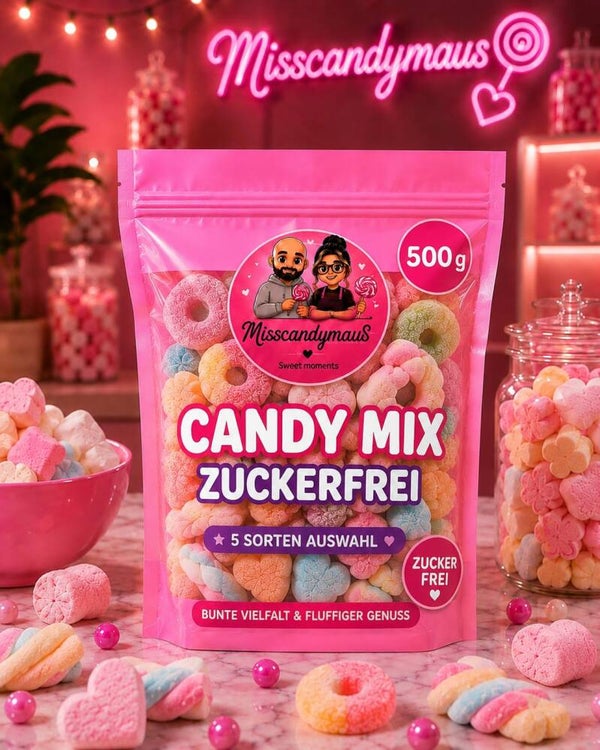 Candy Mix Zuckerfrei 500 g 🍭 – 5 Sorten Auswahl