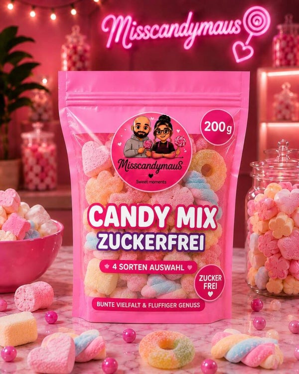 Candy Mix Zuckerfrei 200 g 🍬 – 4 Sorten Auswahl