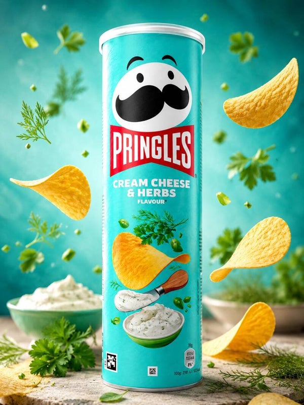 🌿🧀 Pringles Cream Cheese & Herbs