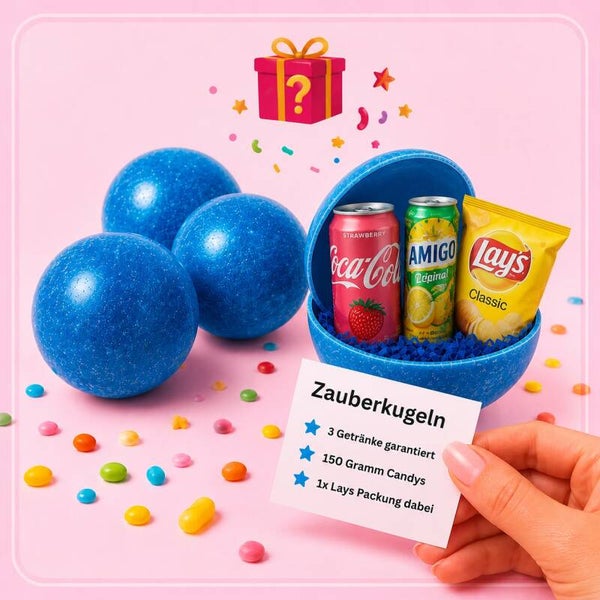 🔵 Miss Candy Maus Zauber Kugeln Drink  (3 Stück) + 150 Candy-Mix Tüte