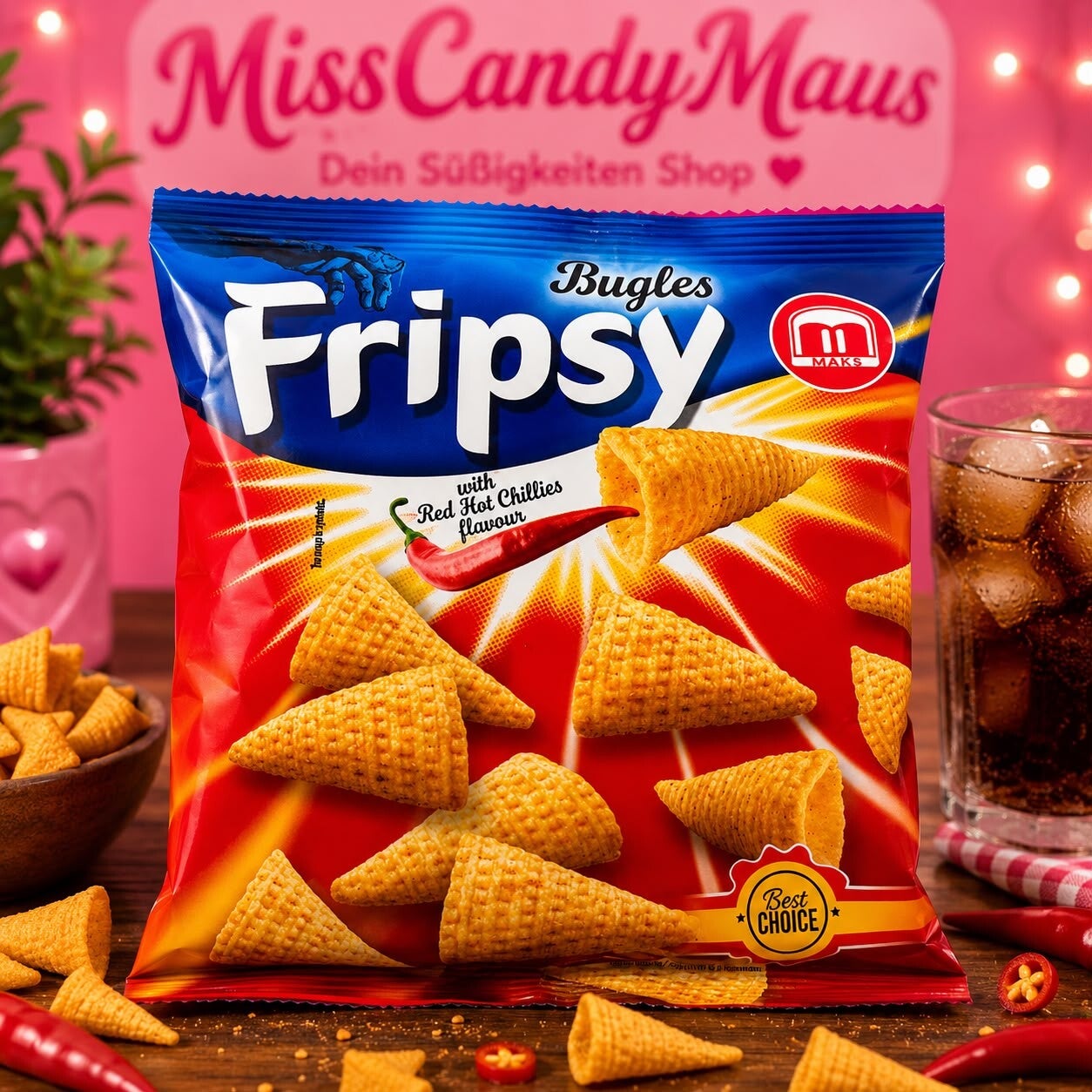 Fripsy Bugles Red Hot Chillies (50 g)