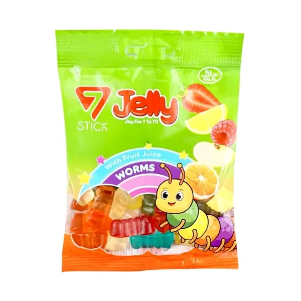 Jelly Fruchtgummi Würmer Halal 80g