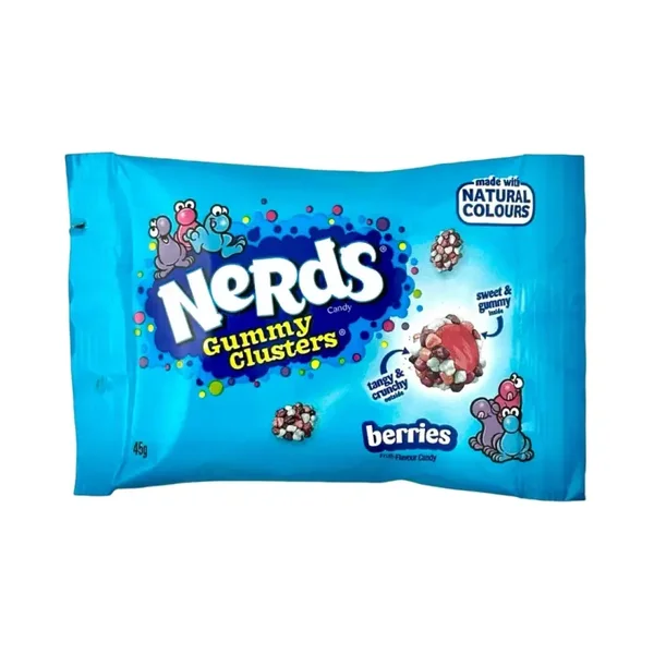 Nerds Gummy Cluster-Berries Blue Bag 45g