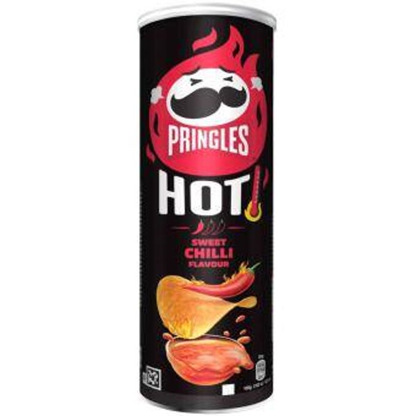 PRINGLES HOT SWEET CHILLI FLAVOUR 165g