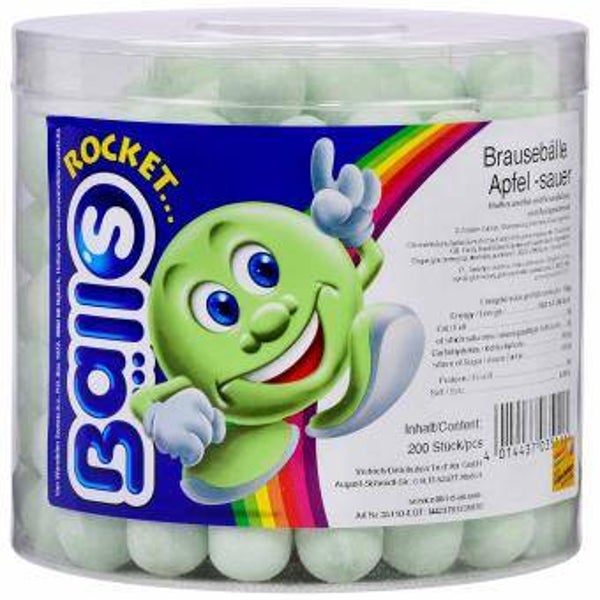 Rocket Balls Brausebälle Apfel sauer