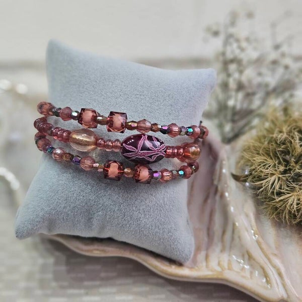 Armband memory wire. 3 laags