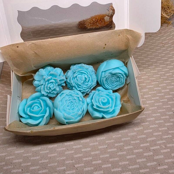 Bloemen Losse Waxmelt in doosje met de geur Verrose