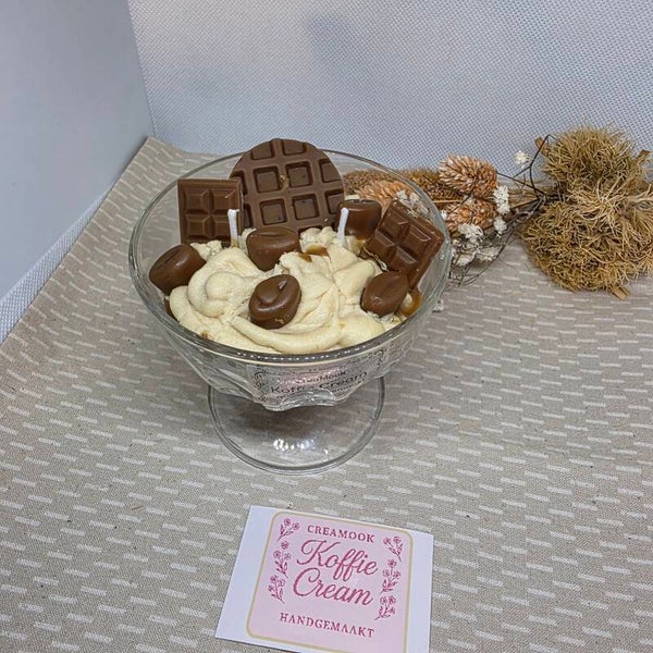 Geurkaars coupe Koffie Cream
