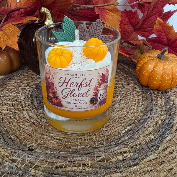 3. Herfst Gloed slagroom kaars
