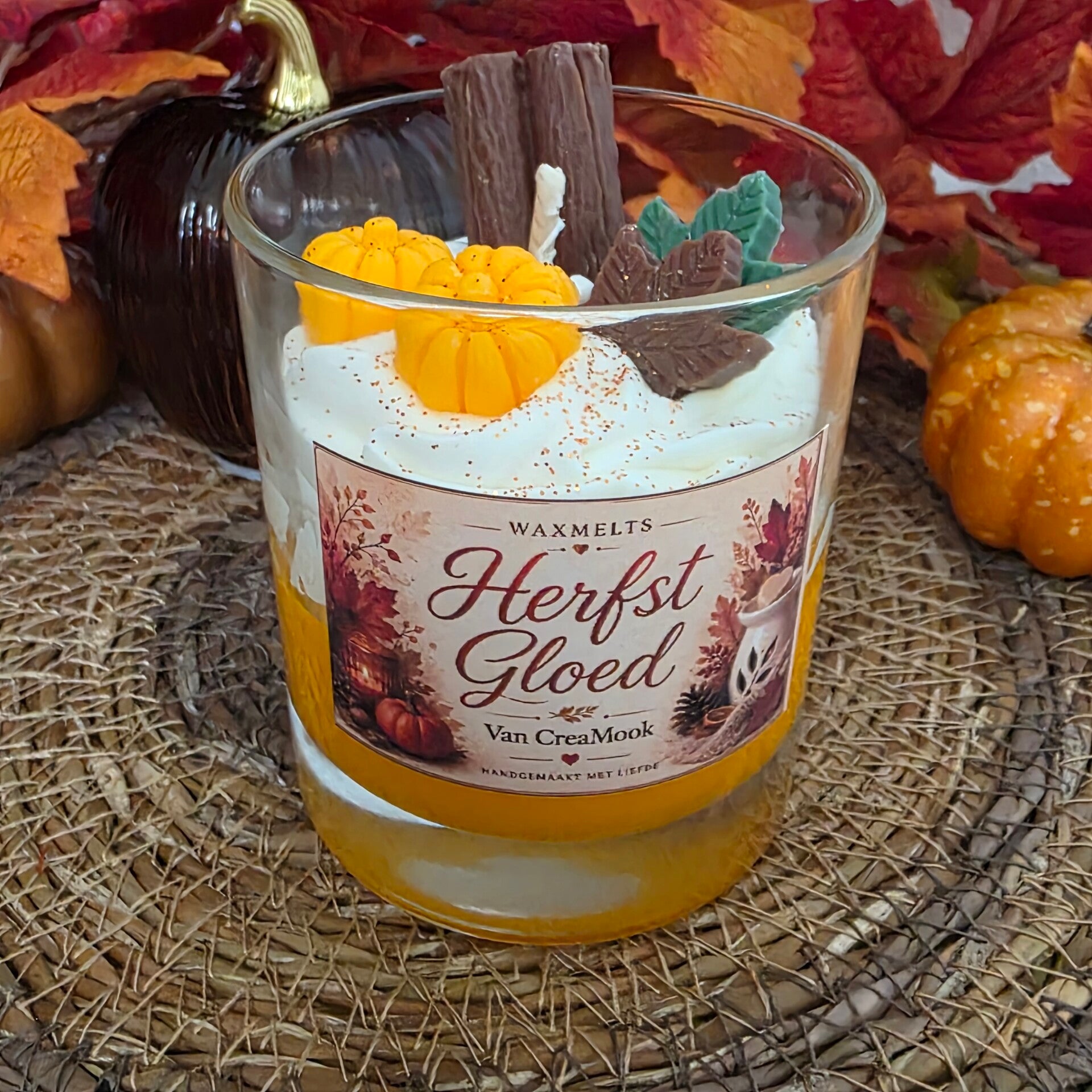 4. Herfst Gloed slagroom kaars