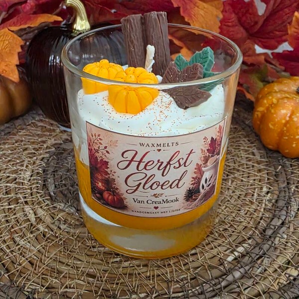 4. Herfst Gloed slagroom kaars