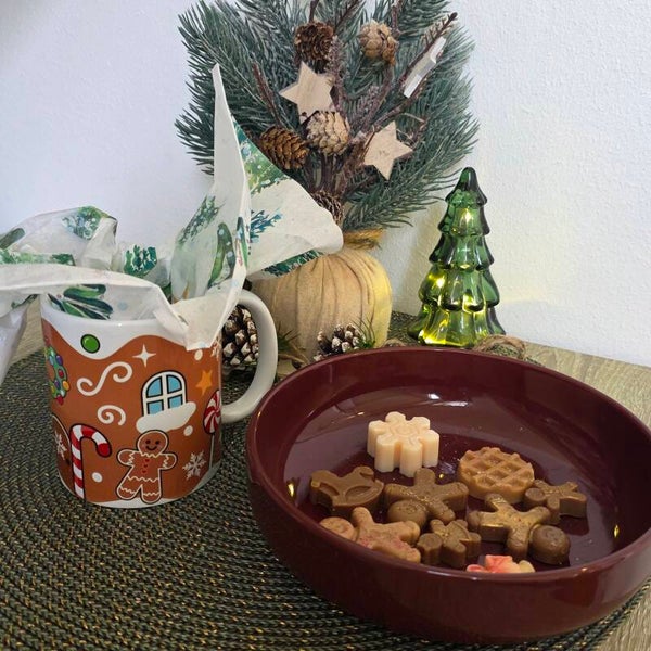 Kerst Mok met waxmelts Gingerbread