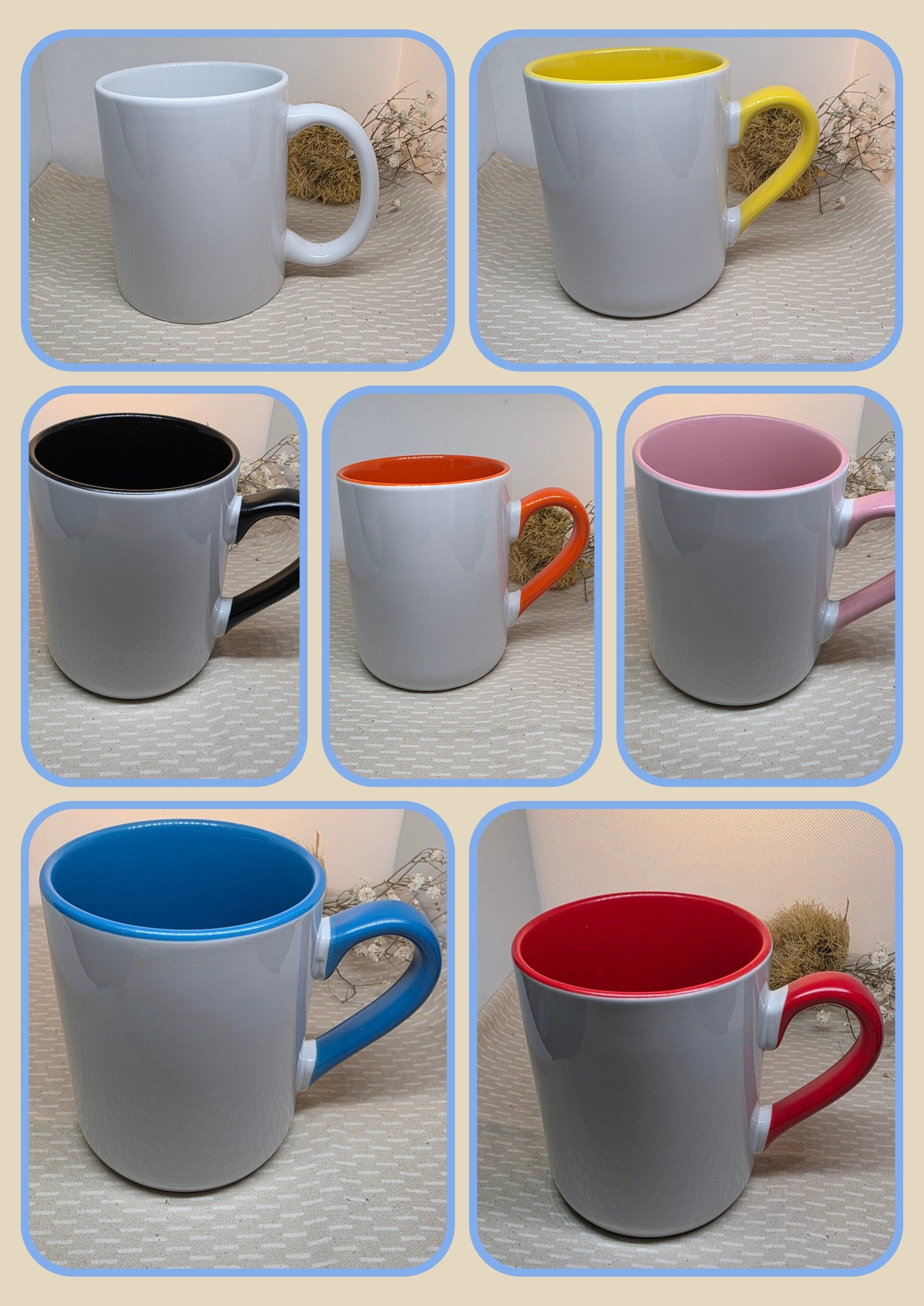 Gekleurde Mok te personaliseren naar wens