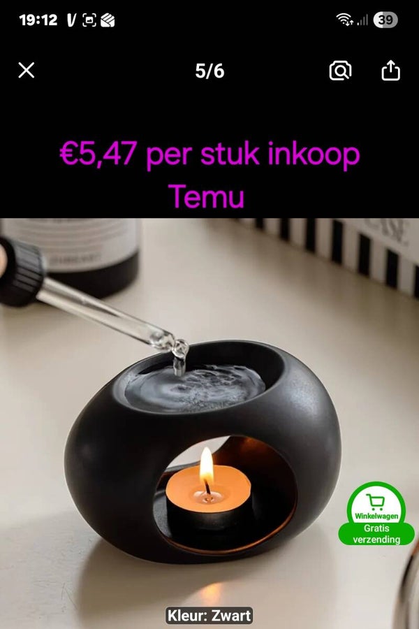 Waxmelt potjes ovaal